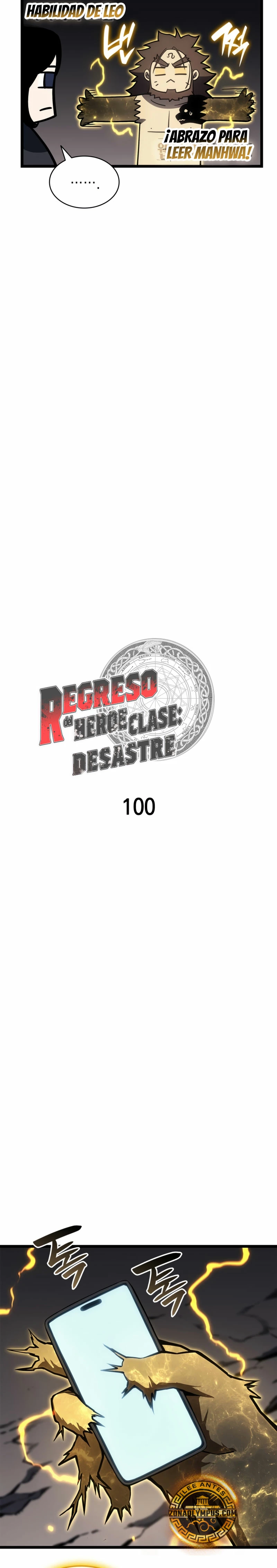 El regreso del héroe de clase: Desastre Capitulo 100 página 8