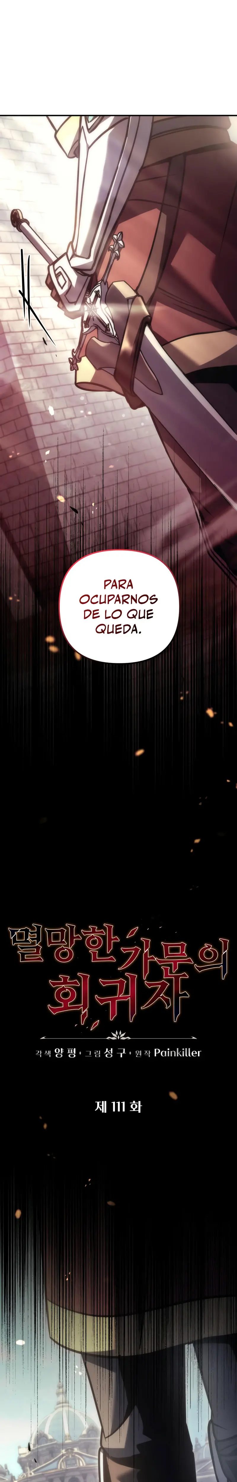 Regresor de la familia caída Capitulo 111 página 6
