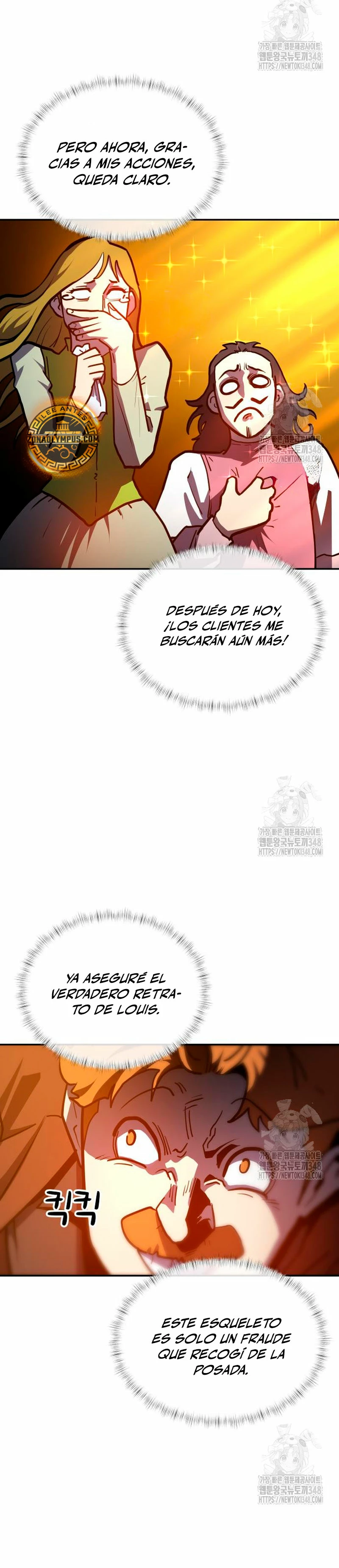 El hombre más guapo se convirtió en esqueleto Capitulo 5 página 54