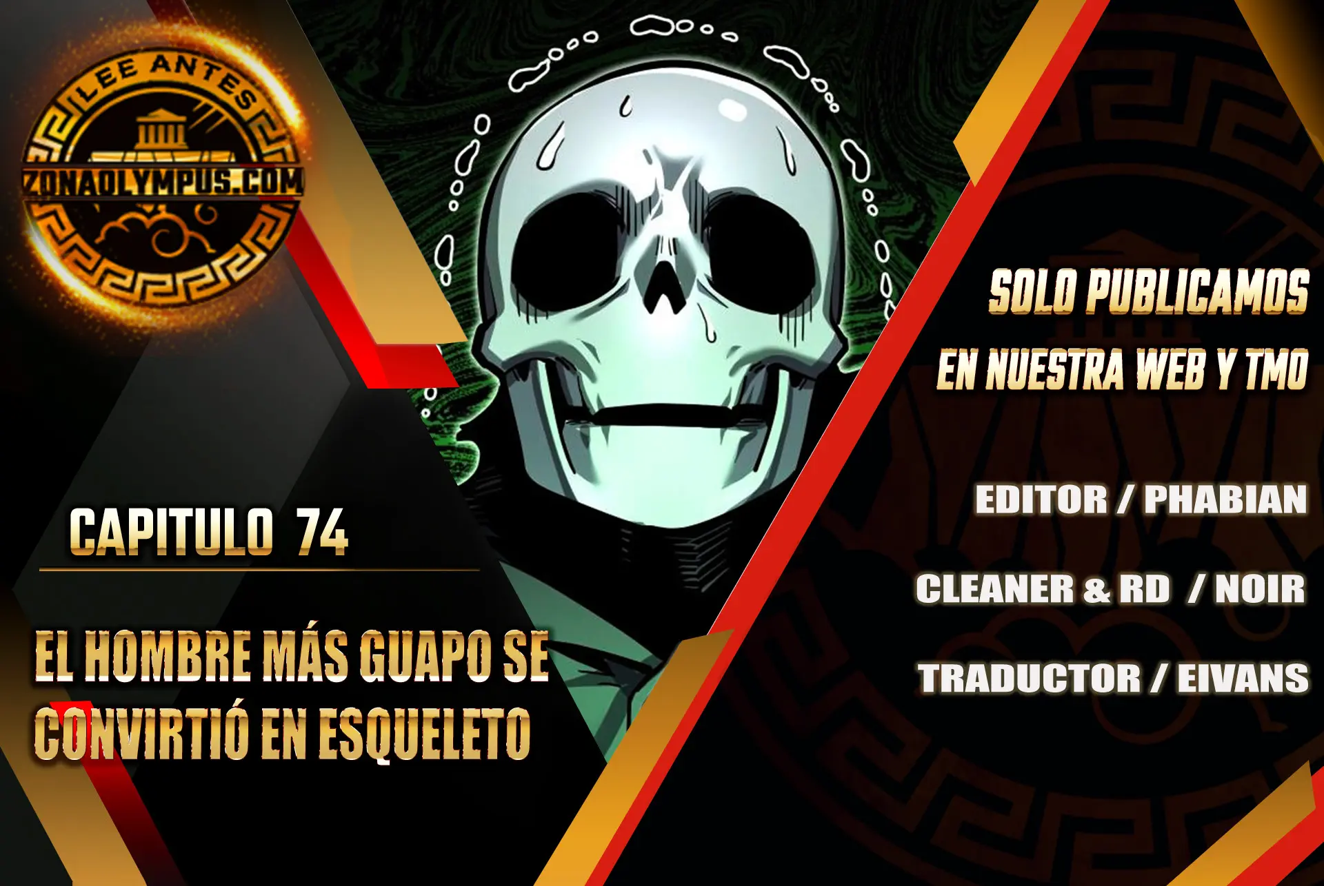 El hombre más guapo se convirtió en esqueleto Capitulo 74 página 2