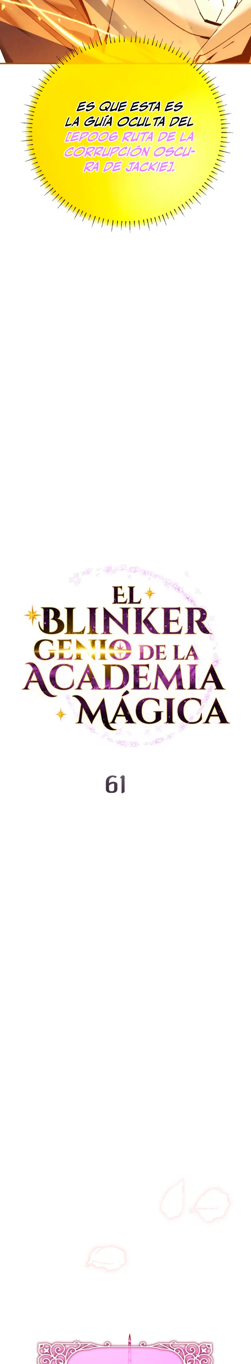 El Blinker genio de la academia mágica Capitulo 61 página 13