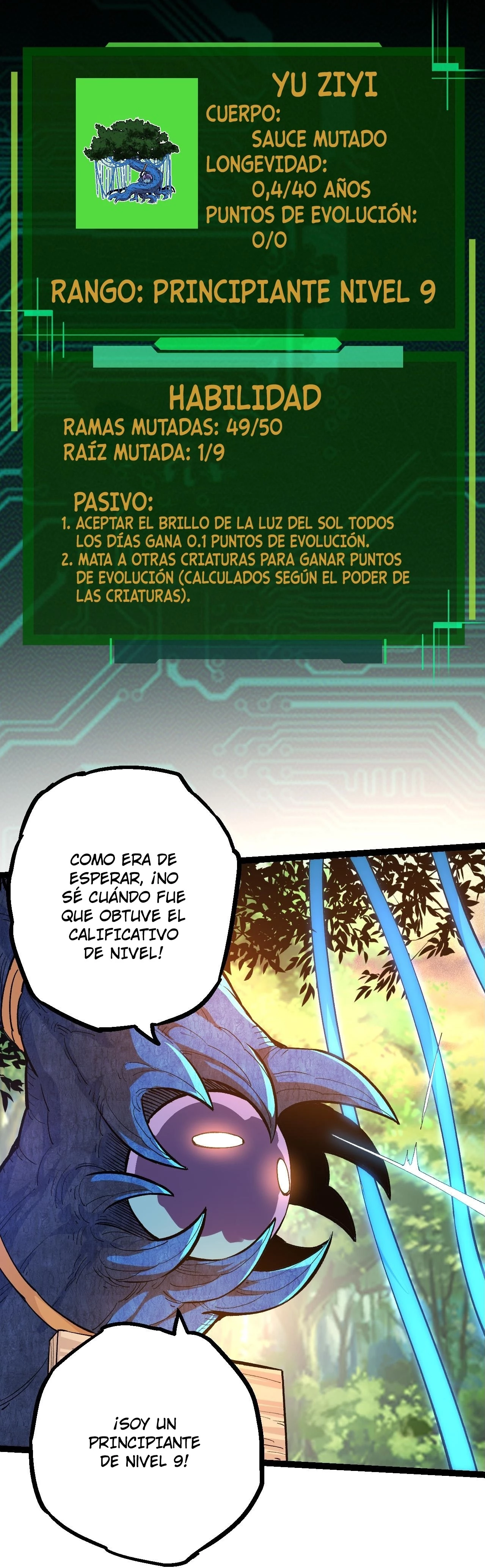 Mi Evolución a Partir de un Árbol Gigante Capitulo 3 página 21