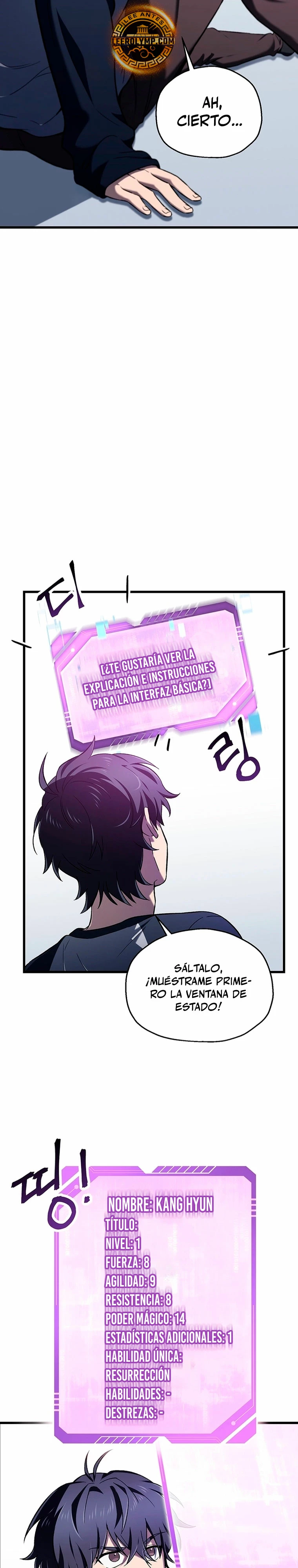 Resurrección solitaria Capitulo 2 página 19