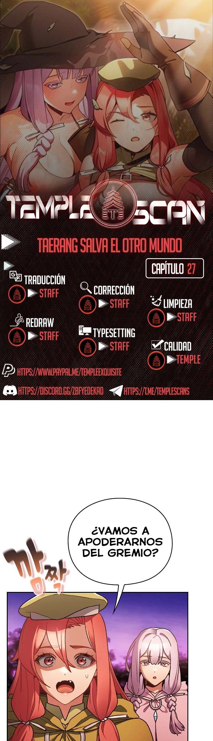 Taerang Salva El Otro Mundo Capitulo 27 página 1