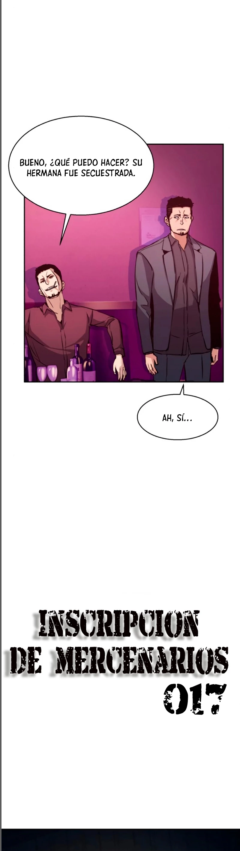 Inscripcion de mercenarios Capitulo 17 página 7