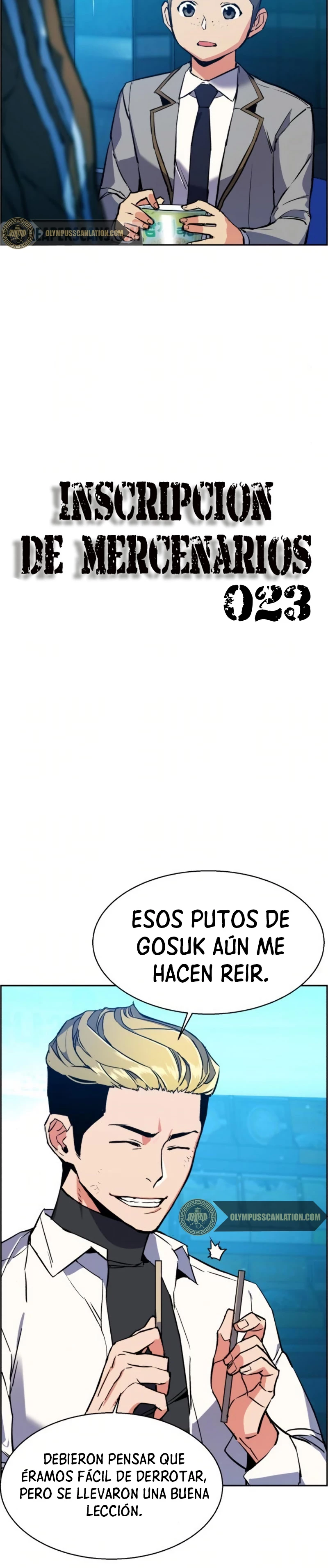 Inscripcion de mercenarios Capitulo 23 página 4