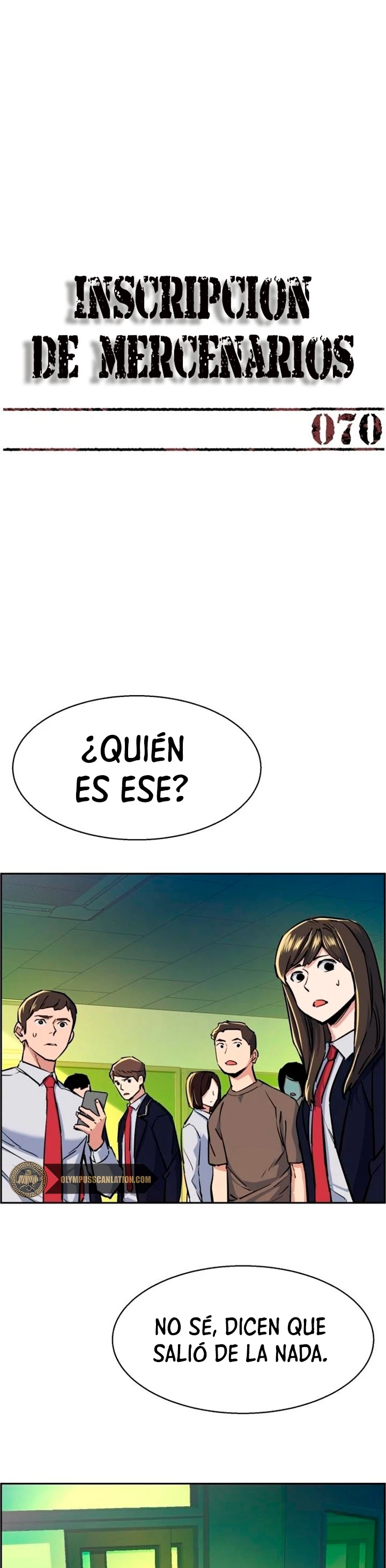 Inscripcion de mercenarios Capitulo 70 página 3