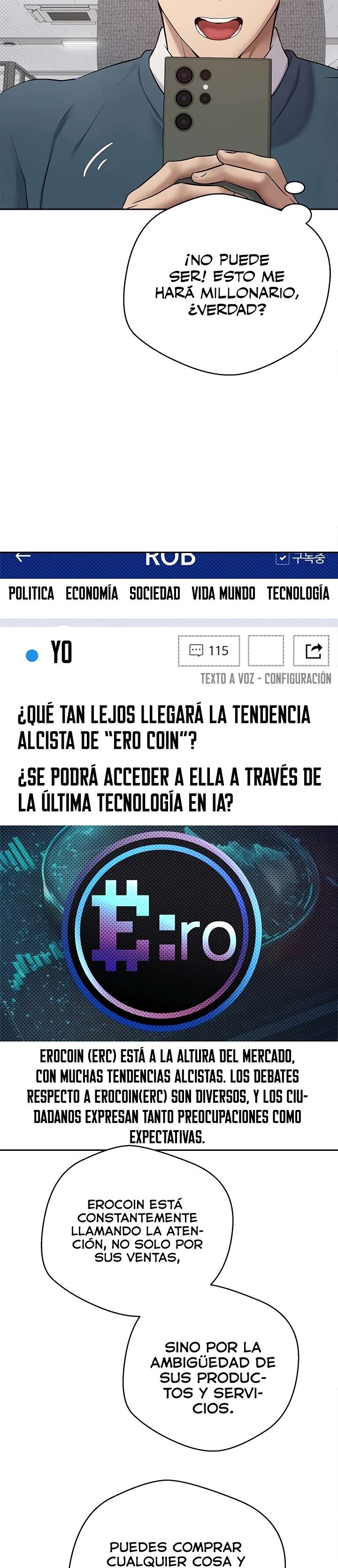 ¡Subi como la espuma en el mundo de las criptomonedas! [Sin censura] Capitulo 1 página 9