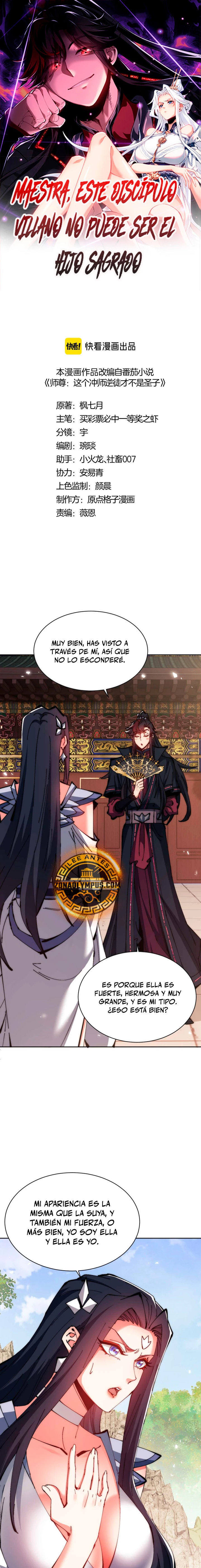 Maestra, este Discípulo Villano no puede ser el Hijo Sagrado Capitulo 89 página 3