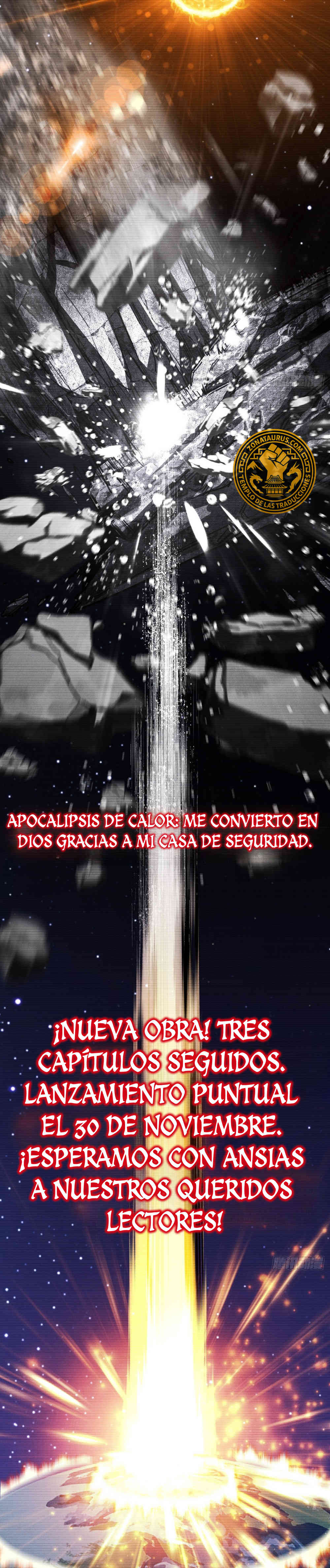 Apocalipsis de Calor Extremo: Me Convertí en Dios Gracias a Mi Refugio Capitulo 0 página 3