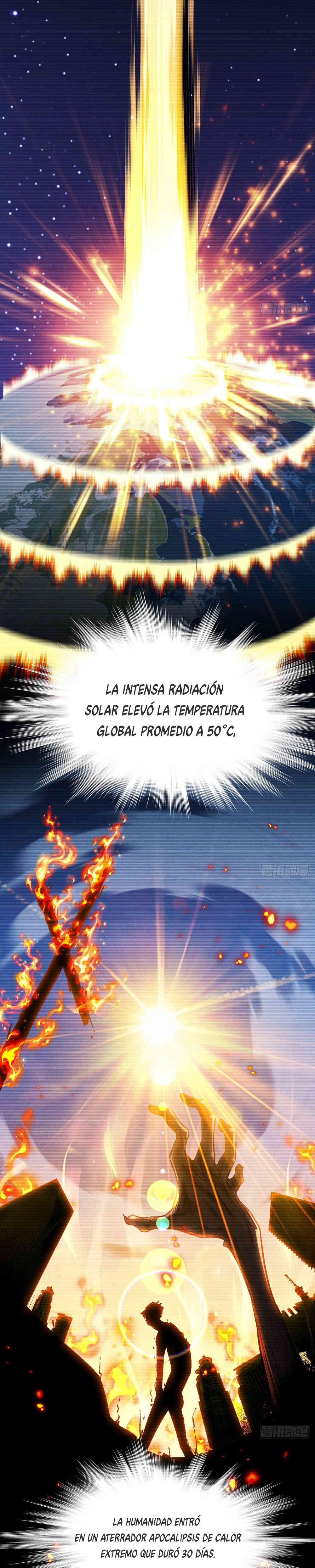 Apocalipsis de Calor Extremo: Me Convertí en Dios Gracias a Mi Refugio Capitulo 1 página 12