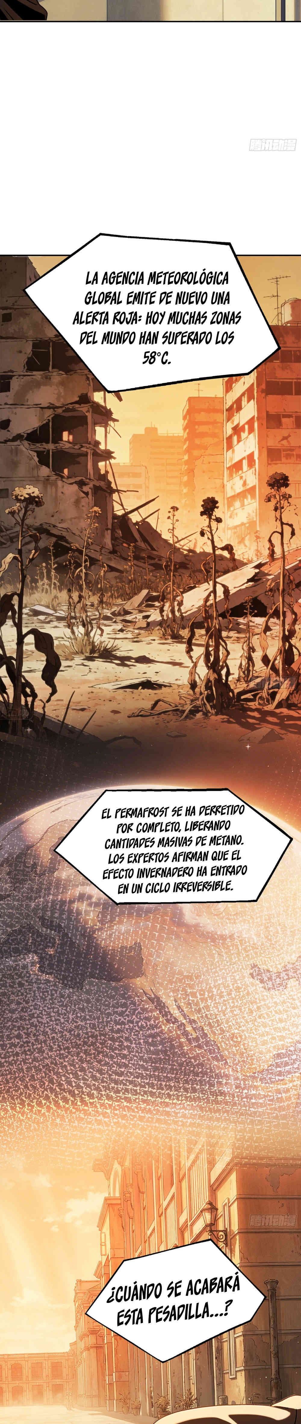 Apocalipsis de Calor Extremo: Me Convertí en Dios Gracias a Mi Refugio Capitulo 24 página 9