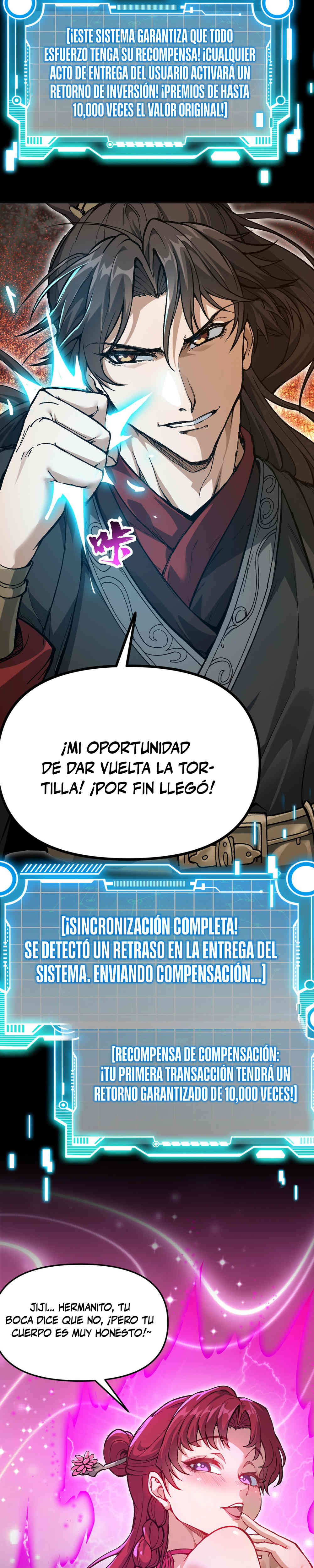 Sistema de Retorno: Me Vuelvo Invencible al darle cosas a Otros Capitulo 1 página 13