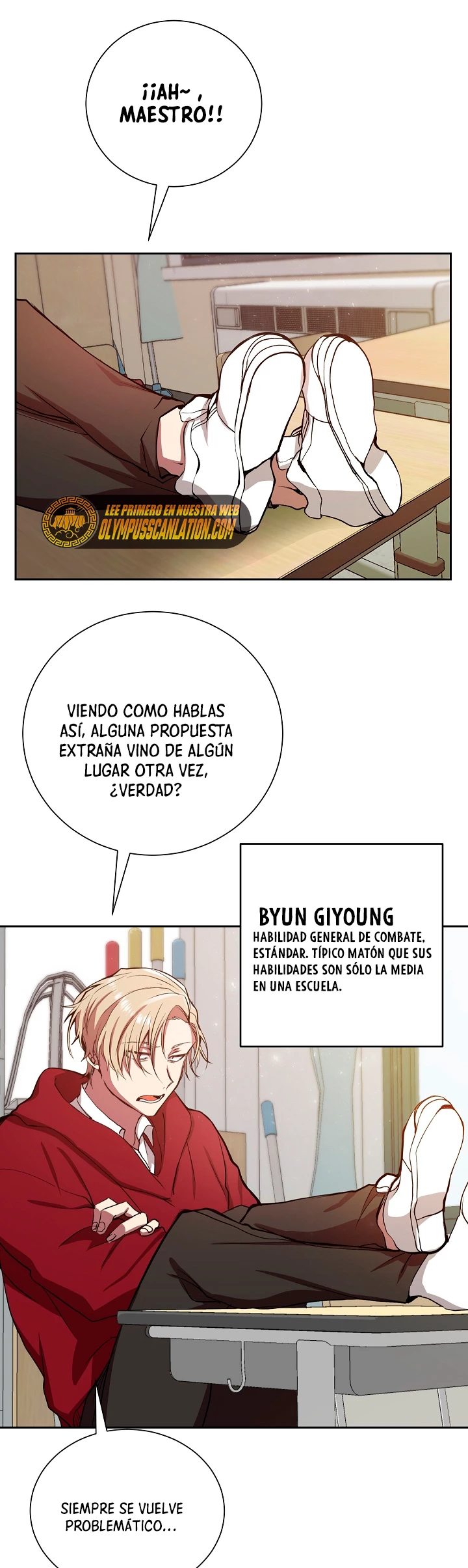 Mi vida escolar pretendiendo ser una persona inútil Capitulo 1 página 54