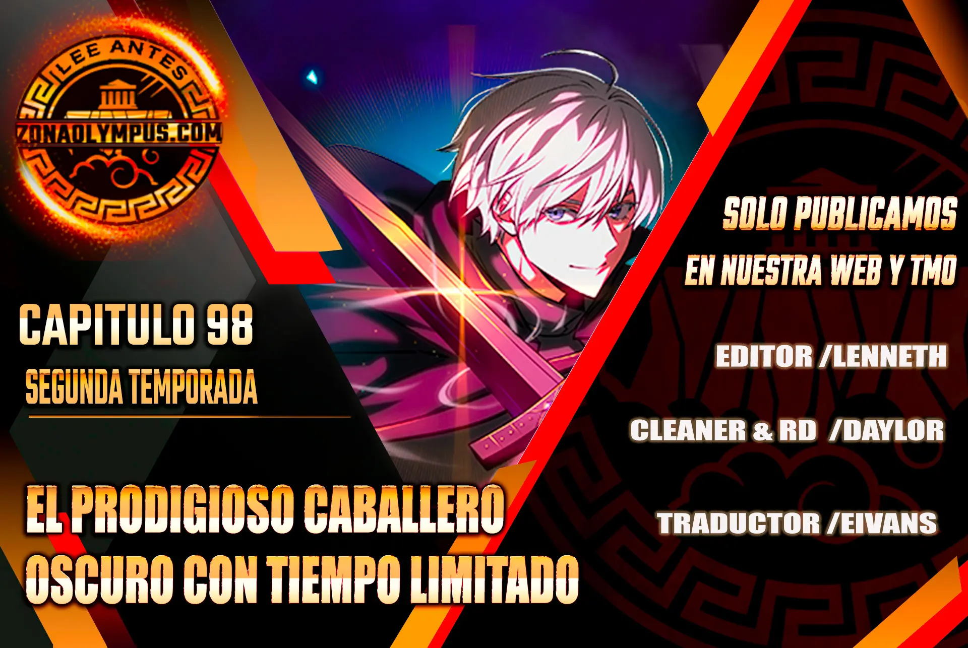 El prodigioso caballero  oscuro con tiempo Limitado Capitulo 98 página 2