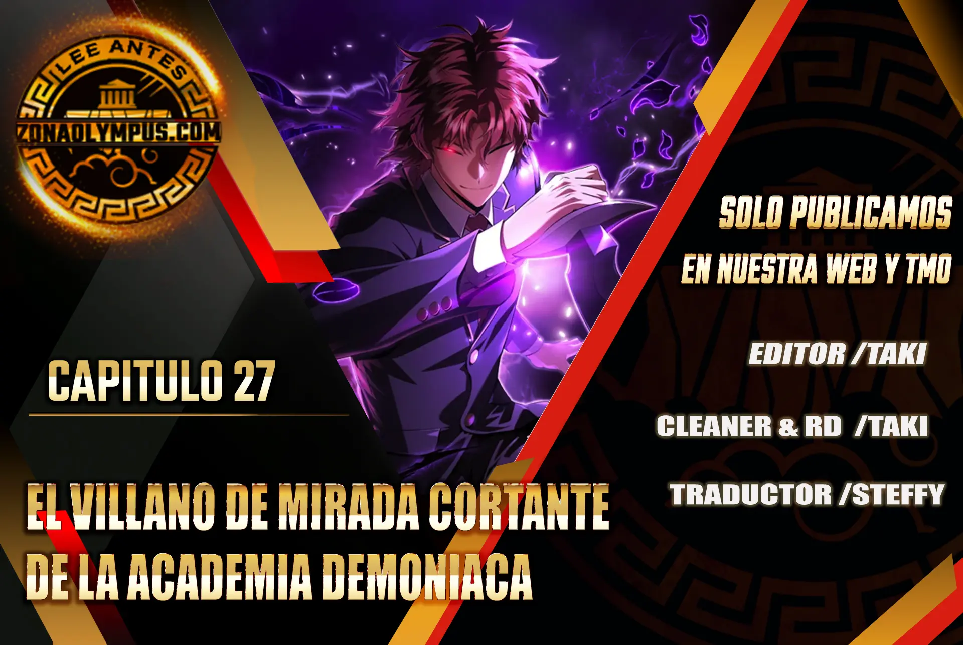 El villano de mirada cortante de la Academia Demoniaca Capitulo 27 página 2