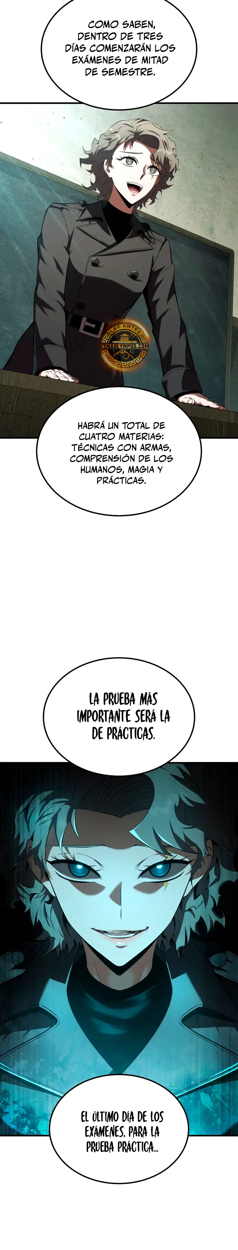 El villano de mirada cortante de la Academia Demoniaca Capitulo 34 página 35