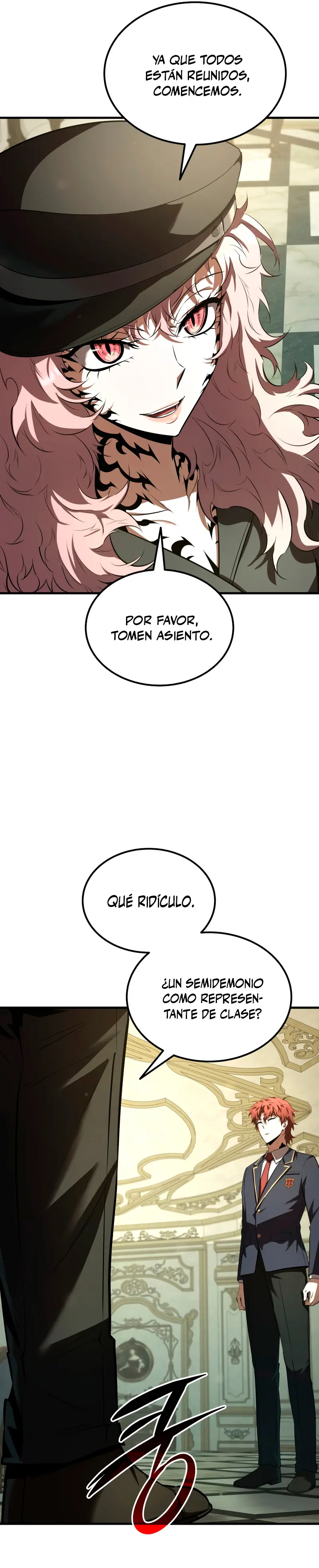 El villano de mirada cortante de la Academia Demoniaca Capitulo 38 página 27