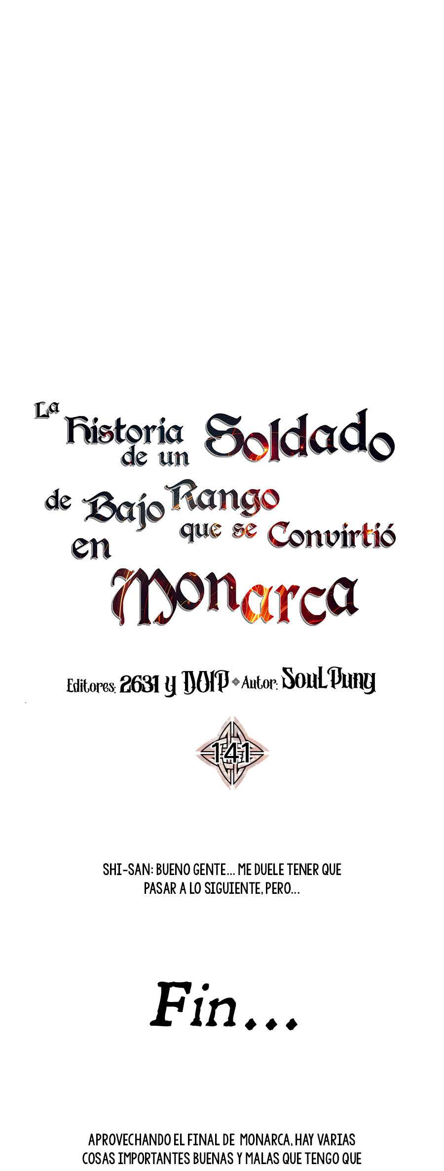 De un Simple Soldado a Monarca Capitulo 141.2 página 24