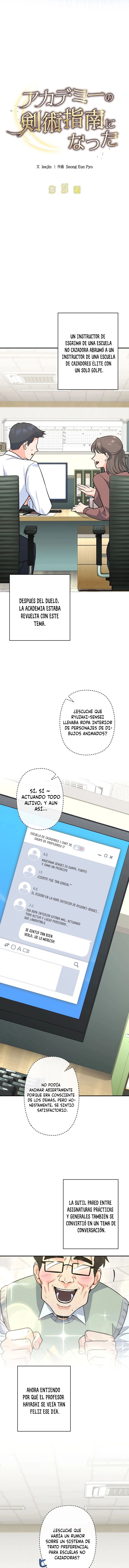 Convertido en Instructor de Esgrima de la Academia Capitulo 5 página 8