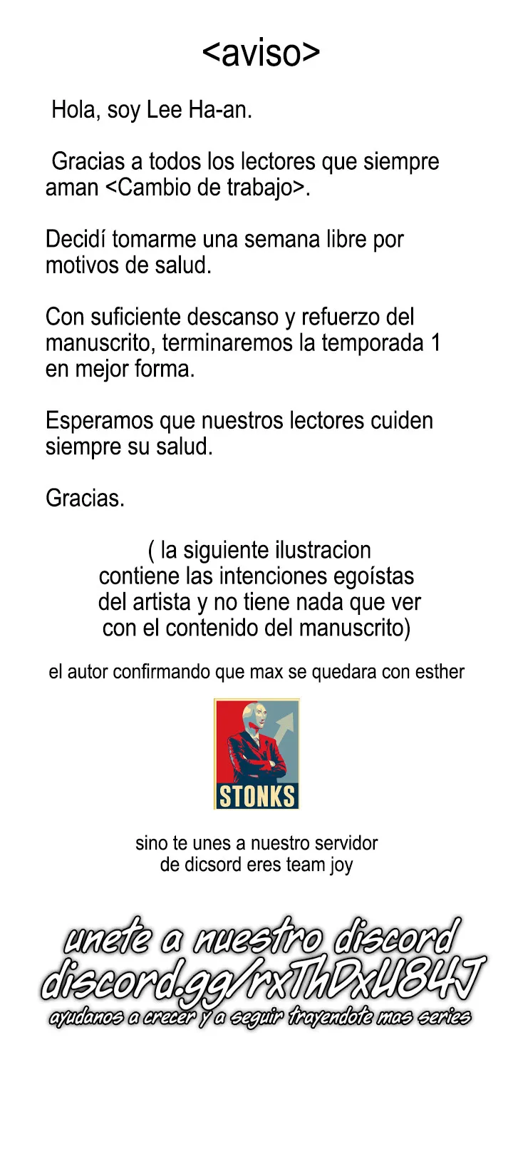 Cambio de trabajo. Capitulo 53.5 página 2