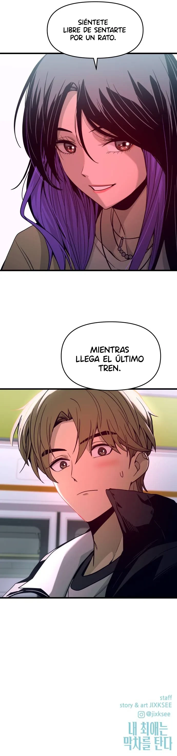 Nuestro encuentro en el ultimo tren. Capitulo 1 página 20