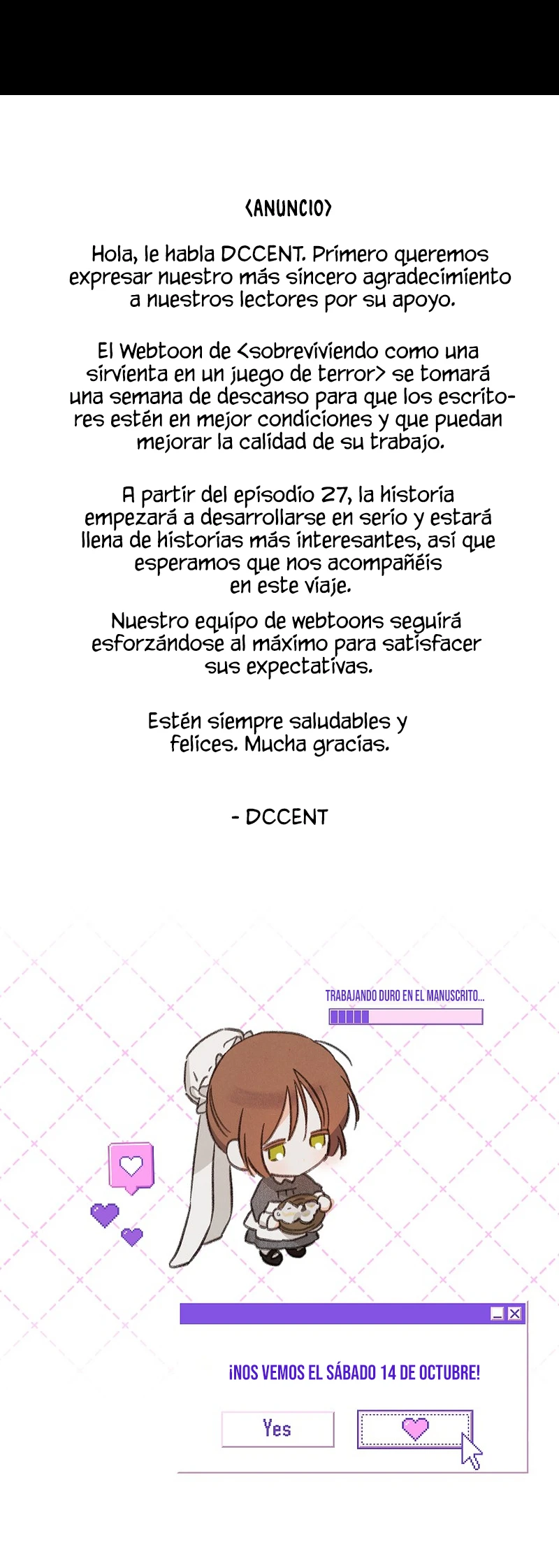 Sobreviviendo Como Una Sirvienta En Un Juego De Terror Capitulo 27 página 11