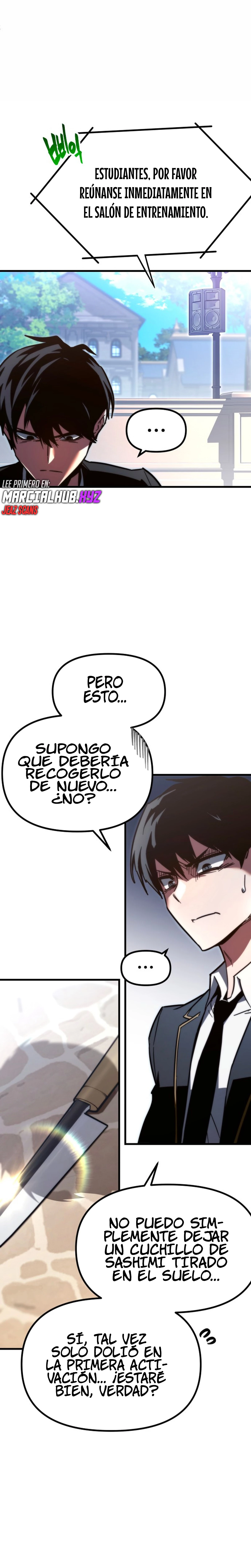 Conquistando la Academia con solo un Cuchillo de Sashimi Capitulo 1.5 página 17