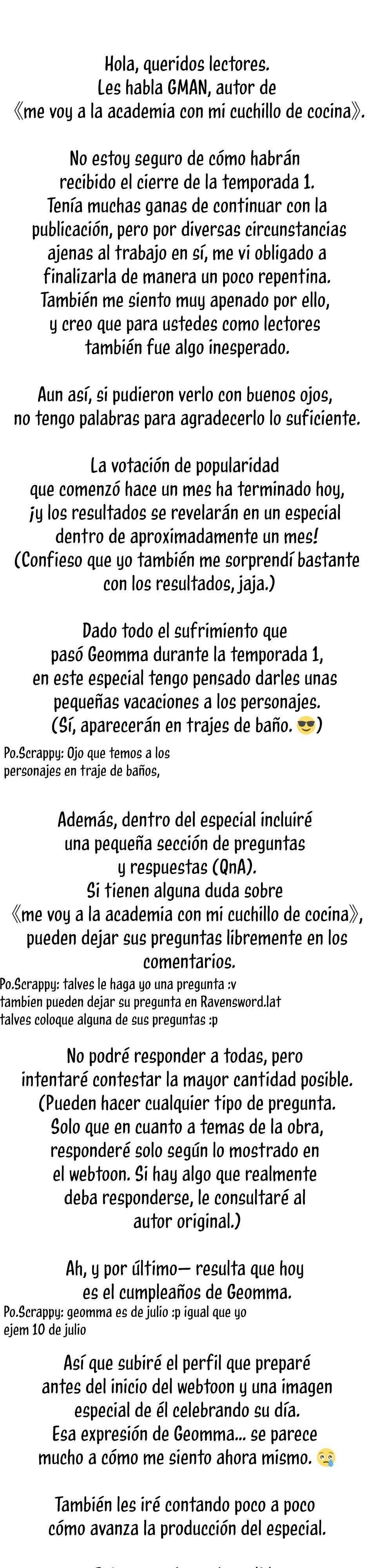 Conquistando la Academia con solo un Cuchillo de Sashimi Capitulo 49.5 página 3