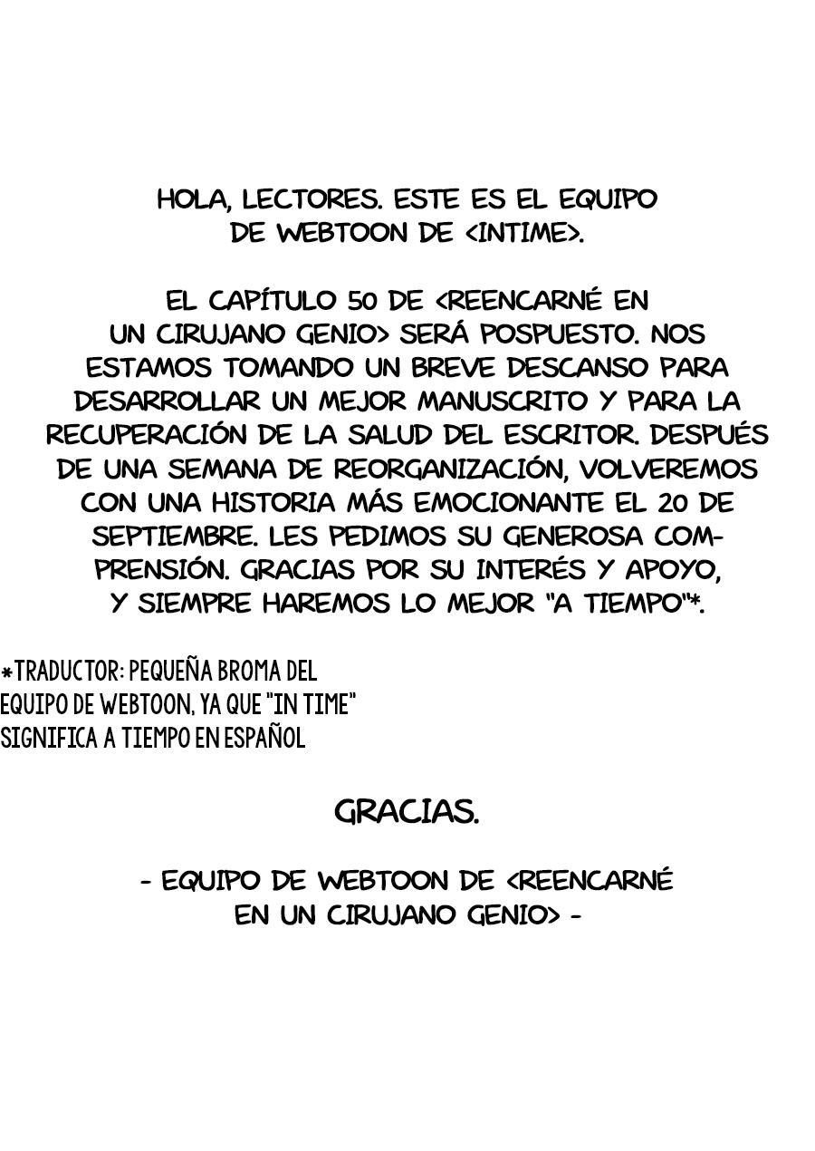 Reencarné en un Cirujano Genio Capitulo 49.5 página 2