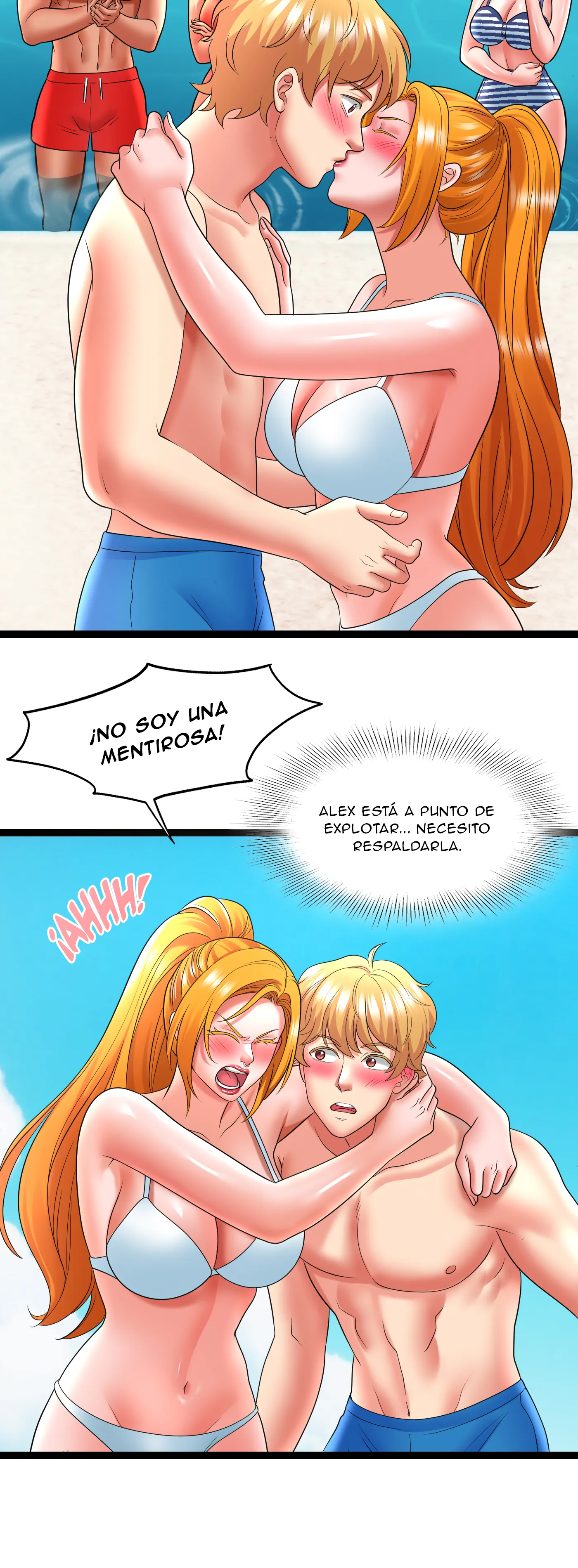 Vacaciones De Primavera Con Hermanastra (Sin censura) Capitulo 13 página 16