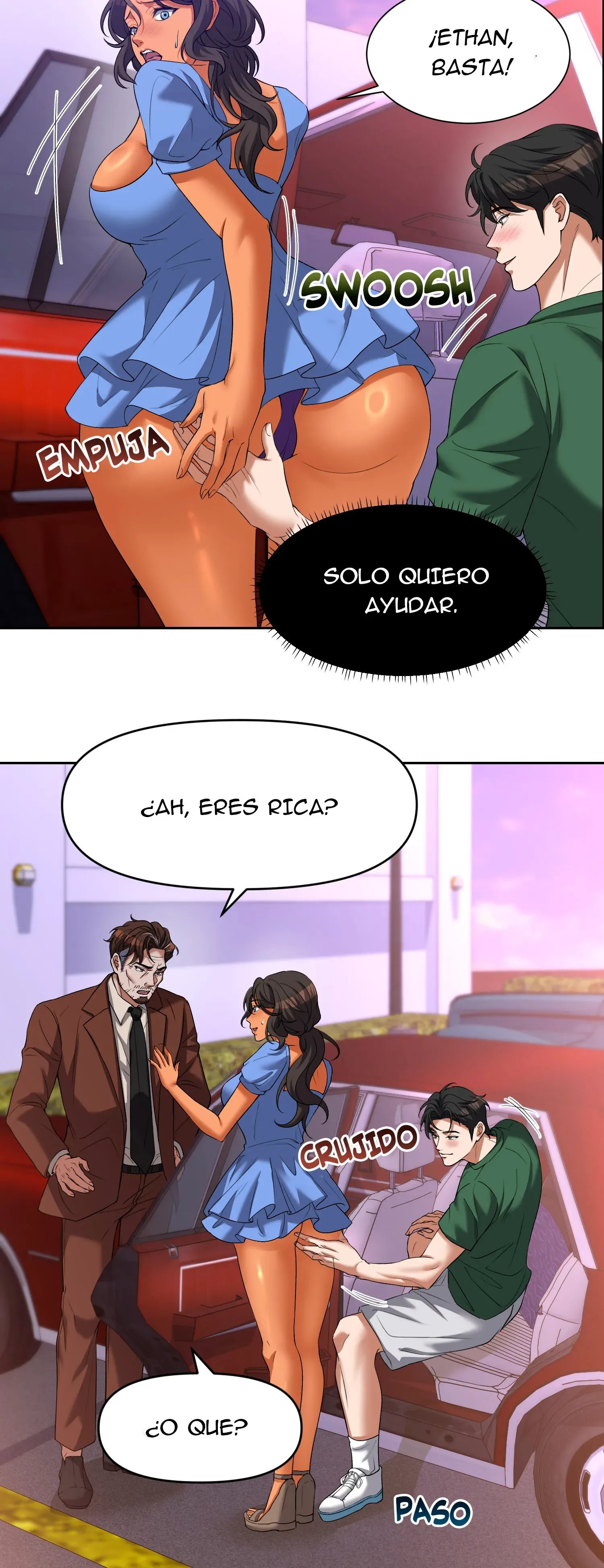 Viaje En El Asiento Trasero Con Mi Madrastra (Sin censura) Capitulo 5 página 3