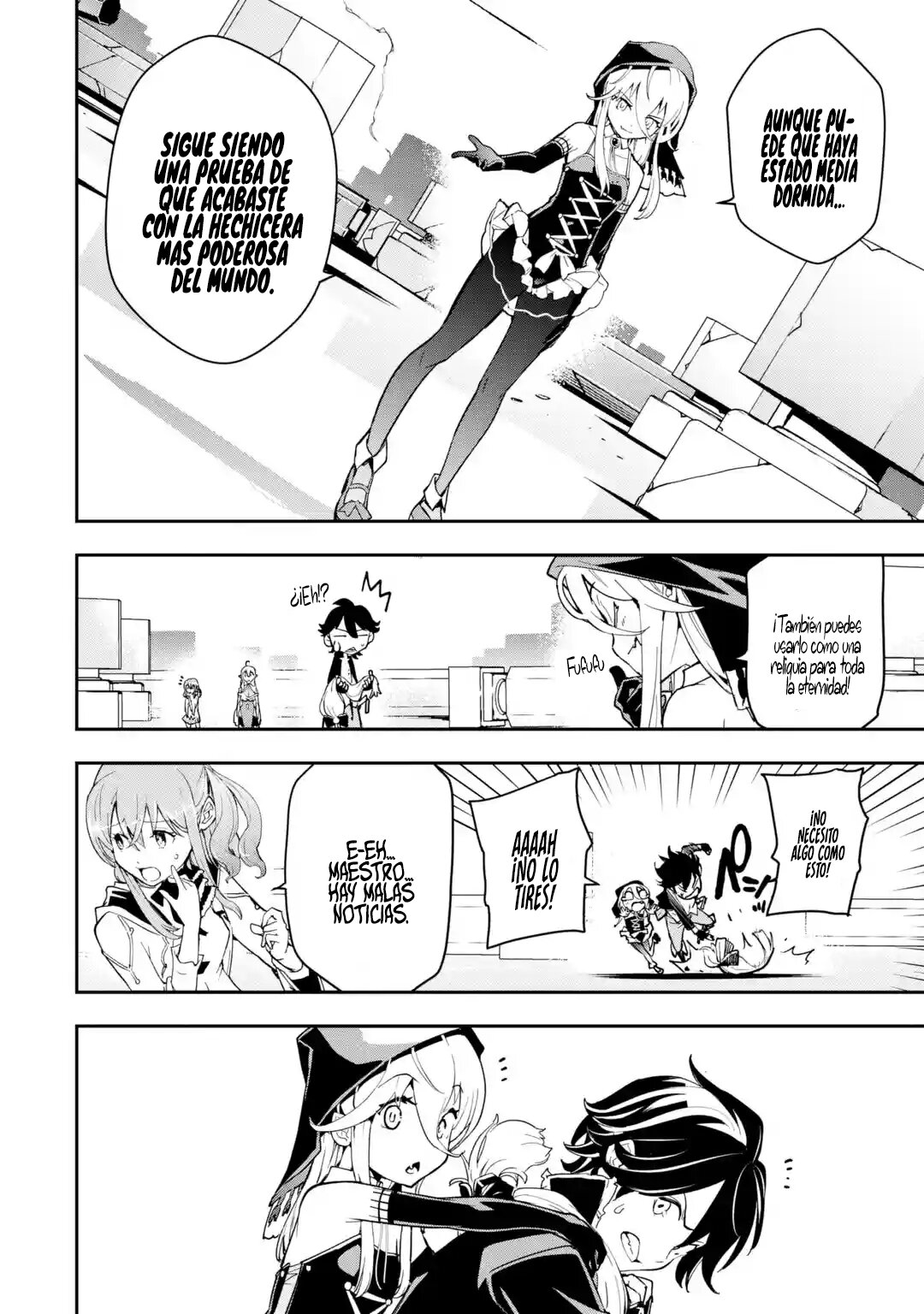 The Unsuccessful Yet Academically Unparalleled Sage ~A Cheating S-Rank Sorcerer's Post-Rebirth Adventurer Log~ Capitulo 16.2: Los Cinco Grandes Majin (Parte 2) página 46