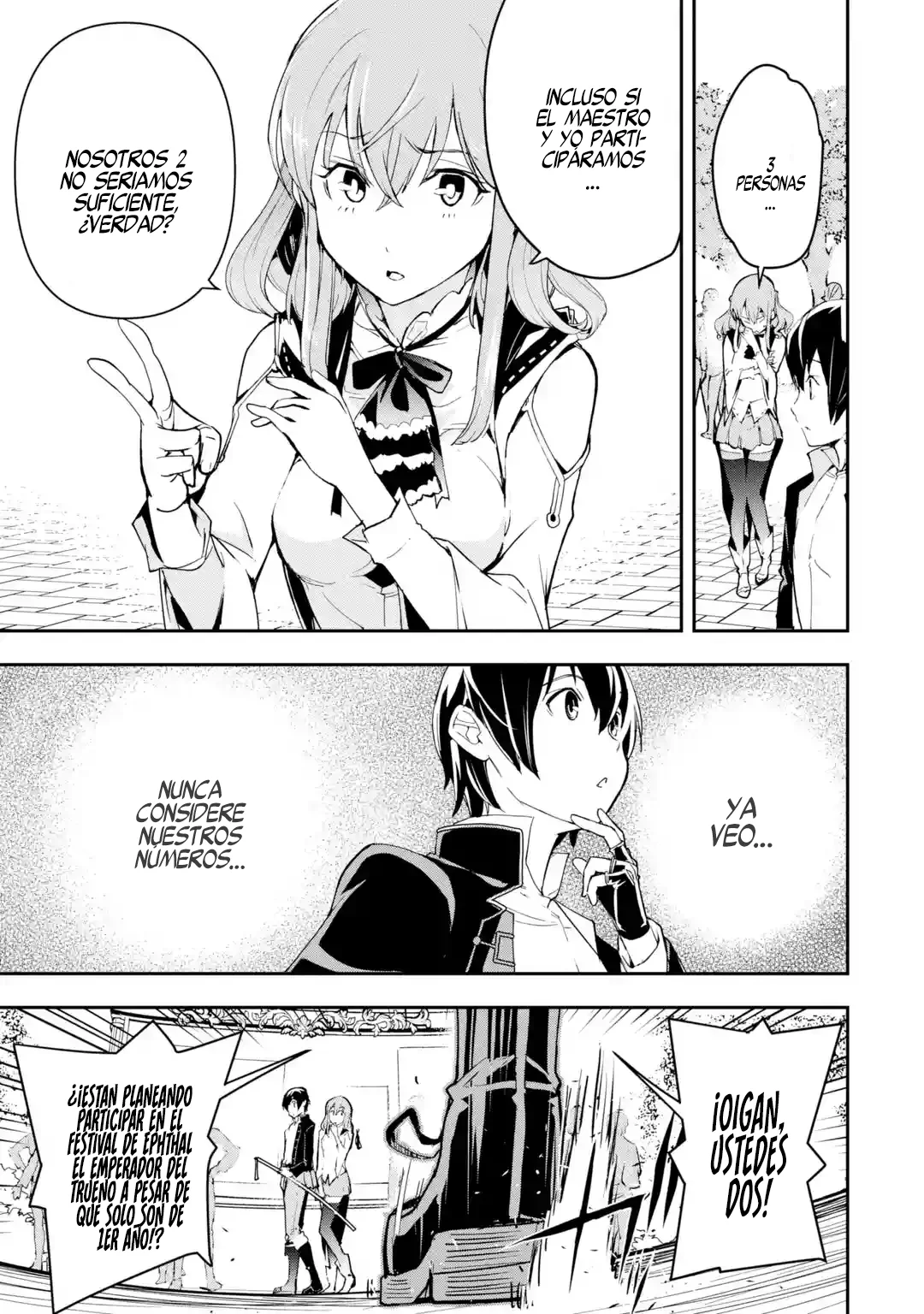 The Unsuccessful Yet Academically Unparalleled Sage ~A Cheating S-Rank Sorcerer's Post-Rebirth Adventurer Log~ Capitulo 18.1: El Festival del Emperador del Trueno página 16