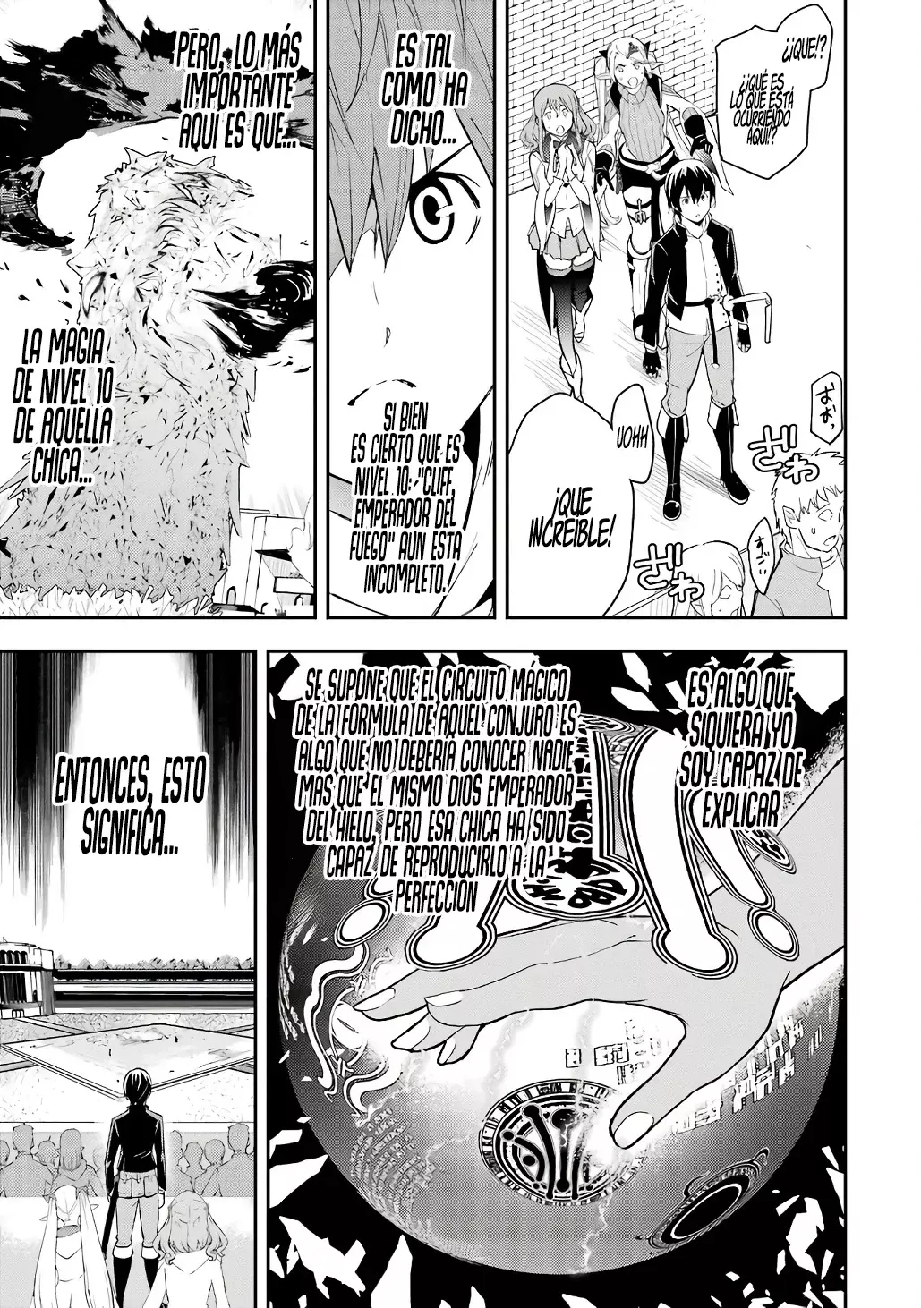The Unsuccessful Yet Academically Unparalleled Sage ~A Cheating S-Rank Sorcerer's Post-Rebirth Adventurer Log~ Capitulo 21.3: Nivel 10 (Tercera Parte) página 17