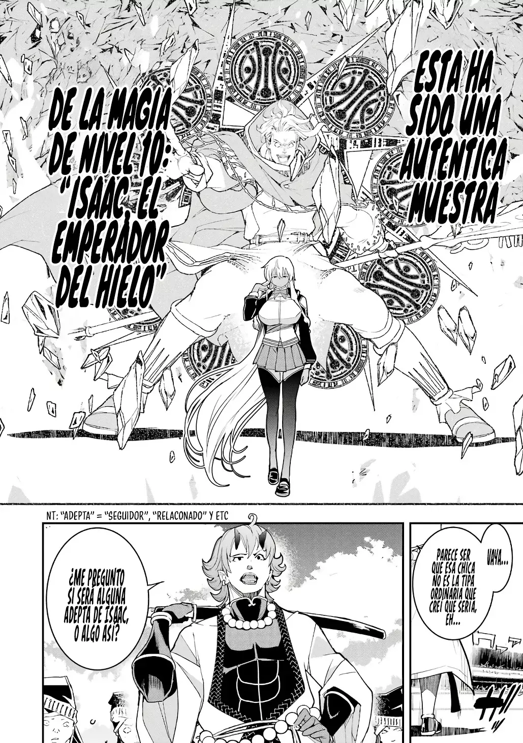 The Unsuccessful Yet Academically Unparalleled Sage ~A Cheating S-Rank Sorcerer's Post-Rebirth Adventurer Log~ Capitulo 21.3: Nivel 10 (Tercera Parte) página 18