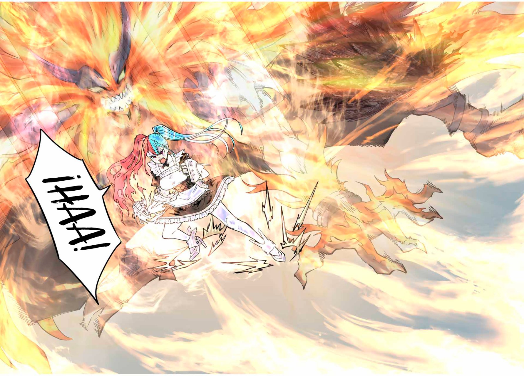 Shinjiteita Nakama Tachi Ni Dungeon Okuchi De Korosare Kaketa ga Gift 『Mugen Gacha』 De Level 9999 No Nakama Tachi Wo Te Ni Irete Moto Party Member To Sekai Ni Fukushu &amp; 『Zamaa!』 Shimasu! Capitulo 35: Calor Infernal. página 11