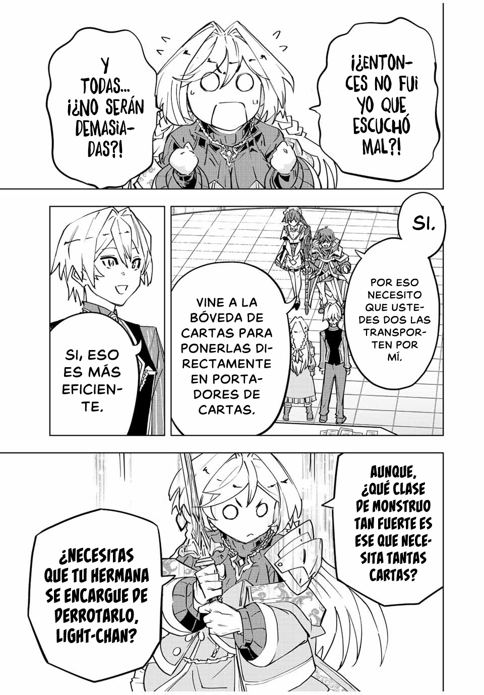 Shinjiteita Nakama Tachi Ni Dungeon Okuchi De Korosare Kaketa ga Gift 『Mugen Gacha』 De Level 9999 No Nakama Tachi Wo Te Ni Irete Moto Party Member To Sekai Ni Fukushu &amp; 『Zamaa!』 Shimasu! Capitulo 56: Bovéda de cartas página 9