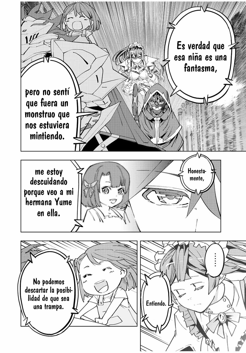 Shinjiteita Nakama Tachi Ni Dungeon Okuchi De Korosare Kaketa ga Gift 『Mugen Gacha』 De Level 9999 No Nakama Tachi Wo Te Ni Irete Moto Party Member To Sekai Ni Fukushu &amp; 『Zamaa!』 Shimasu! Capitulo 57: Fantasma página 7