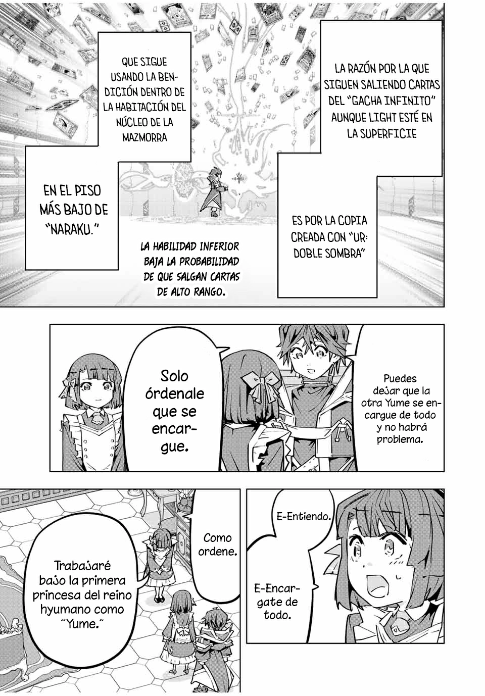 Shinjiteita Nakama Tachi Ni Dungeon Okuchi De Korosare Kaketa ga Gift 『Mugen Gacha』 De Level 9999 No Nakama Tachi Wo Te Ni Irete Moto Party Member To Sekai Ni Fukushu &amp; 『Zamaa!』 Shimasu! Capitulo 82: Doble sombra. página 10