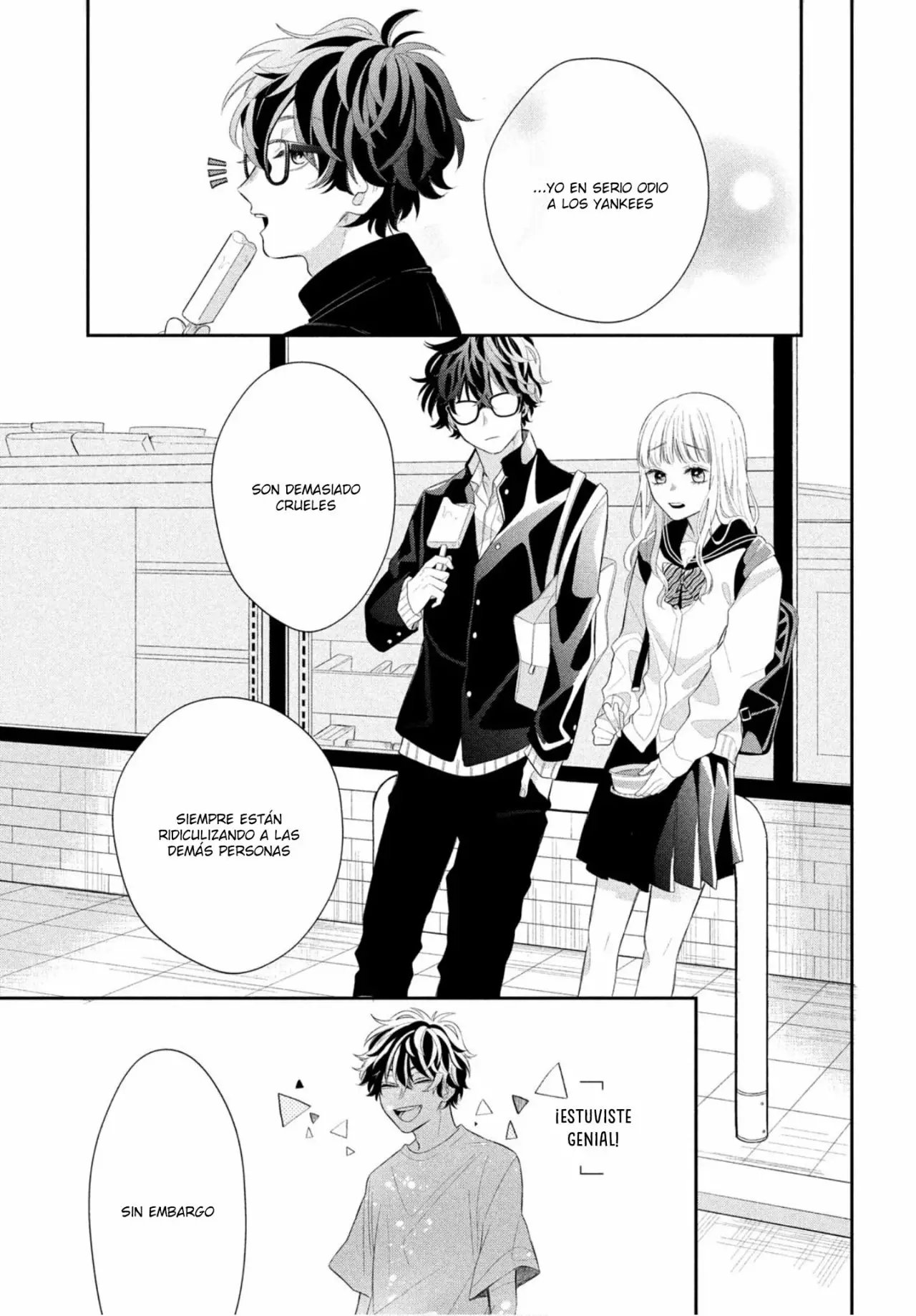 Megane, Tokidoki, Yankee-kun Capitulo 1: Ichikura-kun del club de apoyo página 39