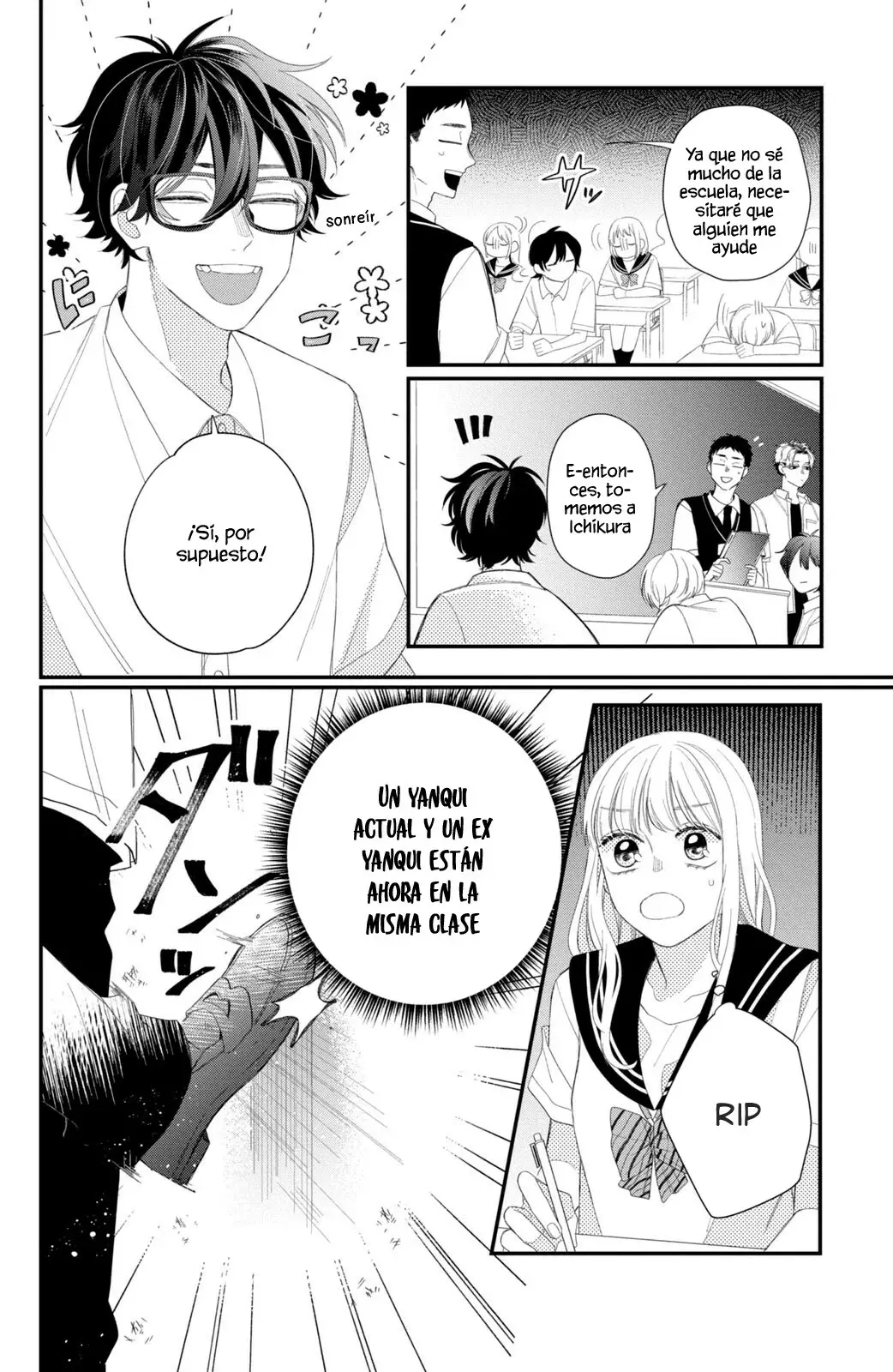 Megane, Tokidoki, Yankee-kun Capitulo 10: Estudiante de Intercambio página 9