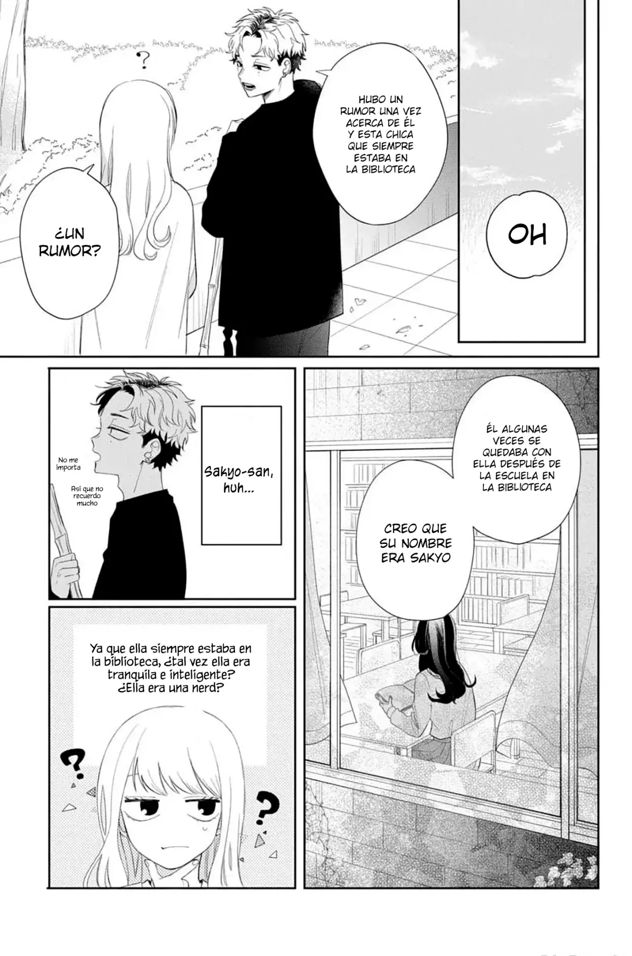 Megane, Tokidoki, Yankee-kun Capitulo 14: La chica de la bibloteca página 8