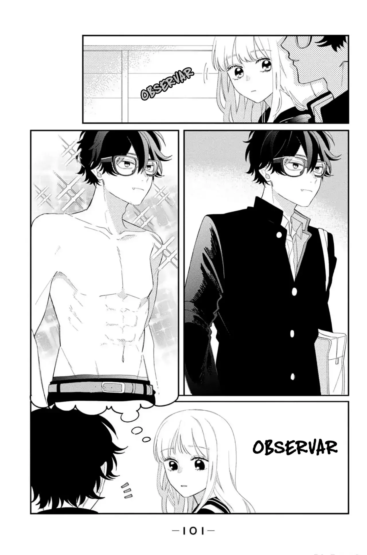 Megane, Tokidoki, Yankee-kun Capitulo 15: Batalla después de la escuela página 14