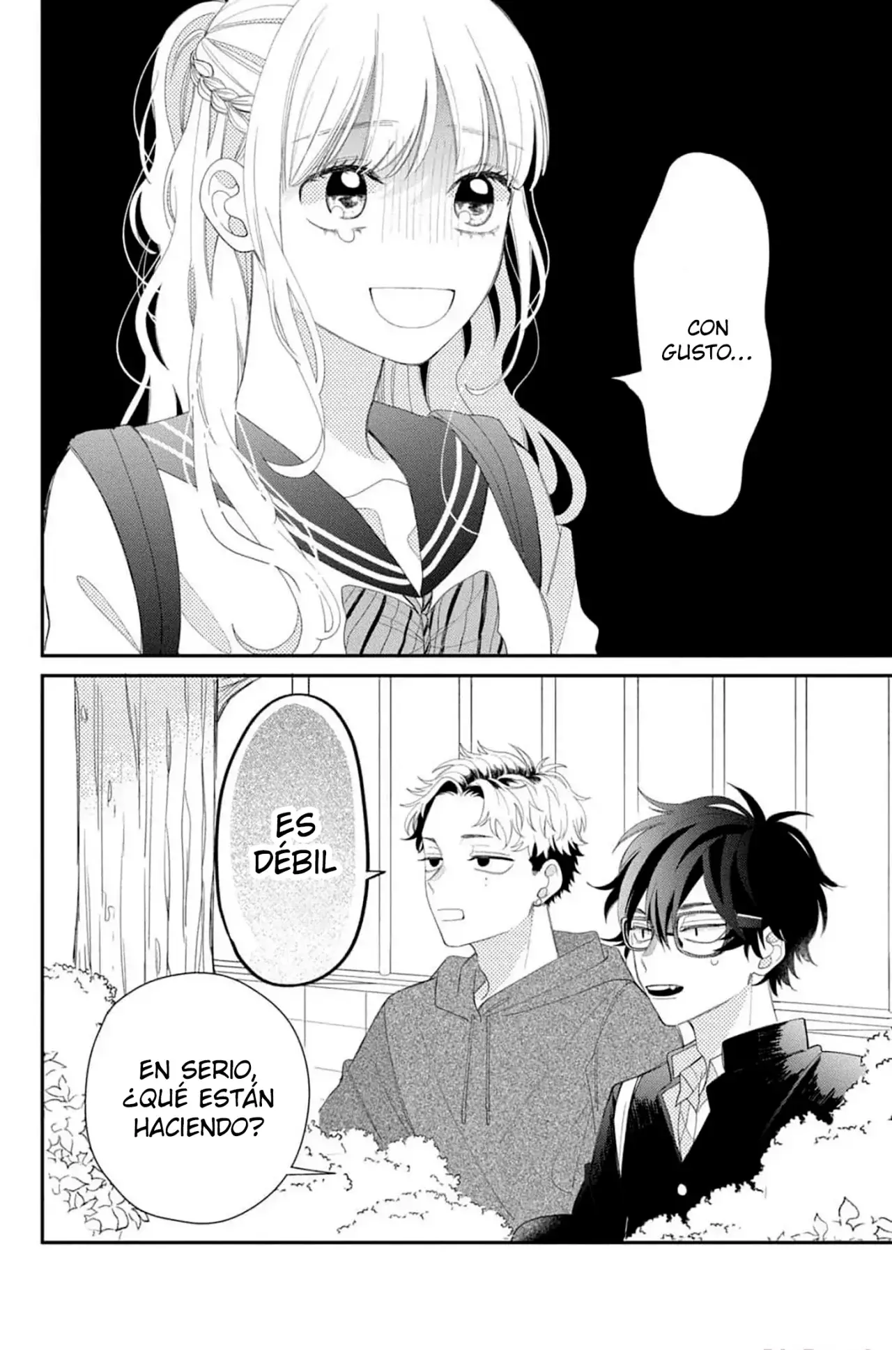 Megane, Tokidoki, Yankee-kun Capitulo 15: Batalla después de la escuela página 43