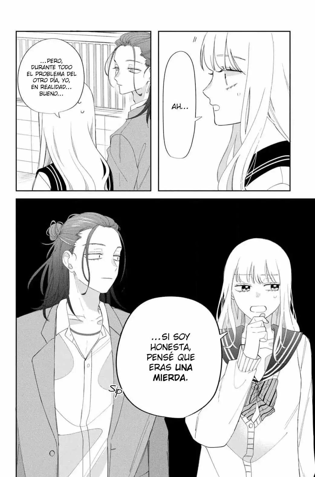 Megane, Tokidoki, Yankee-kun Capitulo 20: El chico guapo con cabello rojo página 37