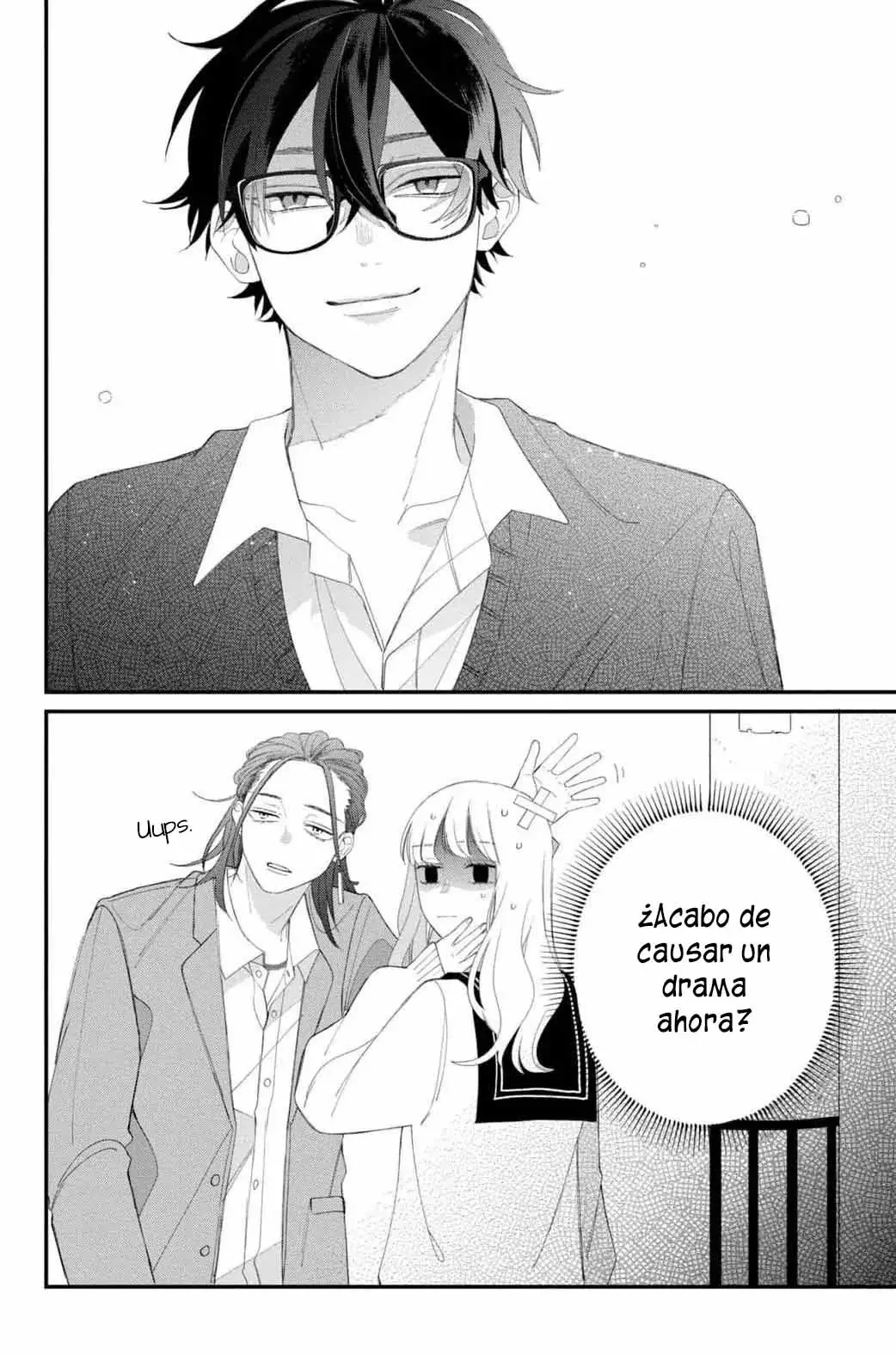 Megane, Tokidoki, Yankee-kun Capitulo 20: El chico guapo con cabello rojo página 43