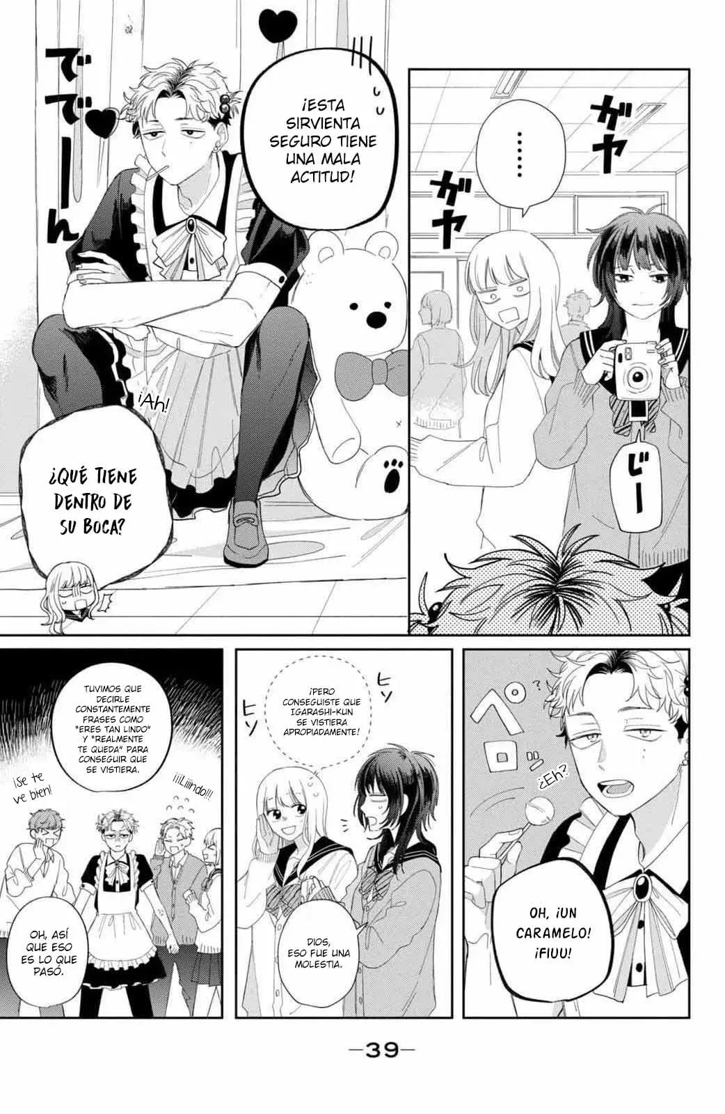 Megane, Tokidoki, Yankee-kun Capitulo 21: No me gusta nada Él página 38