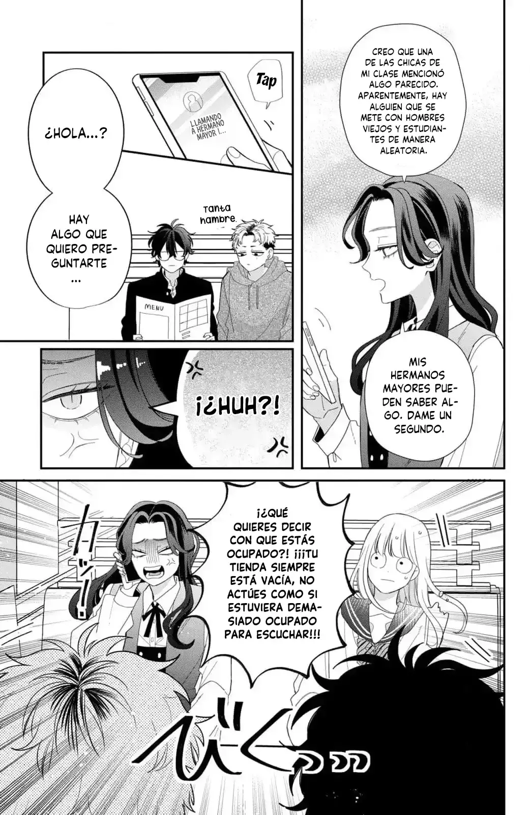 Megane, Tokidoki, Yankee-kun Capitulo 28: La angustia de Momose página 15