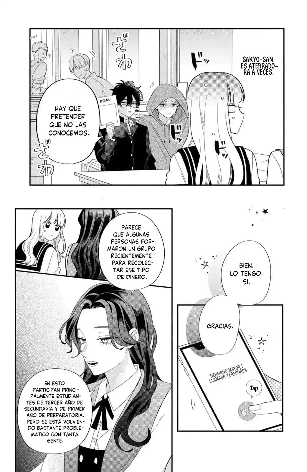 Megane, Tokidoki, Yankee-kun Capitulo 28: La angustia de Momose página 16